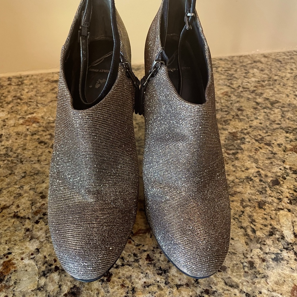 B Brian Atwood Metallic Booties - Picture 3 of 8